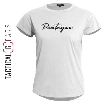 PENTAGON WHISPER LADIES T-SHIRT CALLIGRAPHY K09044-CAL-00 WEISS